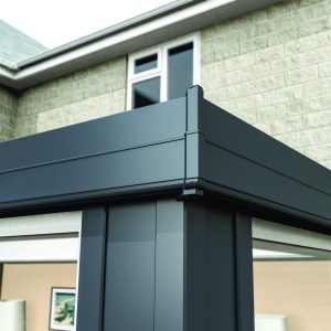 a decorative cornice from the side of a bespoke conservatory